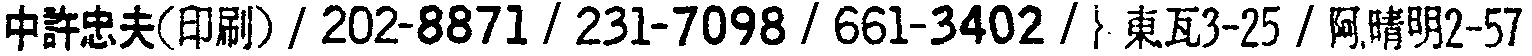昭和38年2月1日現在大阪市50音別電話番号簿 596ページ OCR切り出し 227