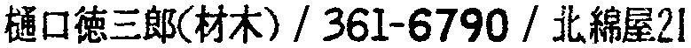 昭和38年2月1日現在大阪市50音別電話番号簿 694ページ OCR切り出し 238