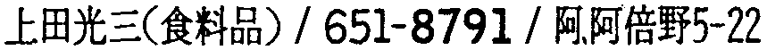 昭和38年2月1日現在大阪市50音別電話番号簿 122ページ OCR切り出し 281
