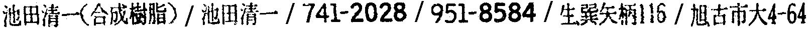 昭和38年2月1日現在大阪市50音別電話番号簿 88ページ OCR切り出し 68