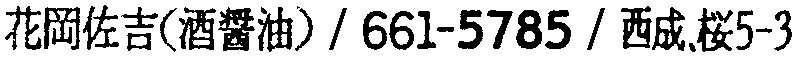 昭和38年2月1日現在大阪市50音別電話番号簿 674ページ OCR切り出し 140